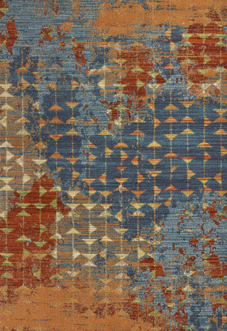 KAS Illusions 6208 Blue/Coral Elements Area Rug main image