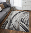 KAS Illusions 6218 Ivory/Grey Elements Area Rug Lifestyle Image Feature