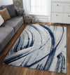 KAS Illusions 6219 Ivory/Blue Elements Area Rug Lifestyle Image Feature