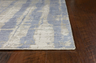 KAS Indulge 802 Grey/Blue Drizzle Area Rug Corner 