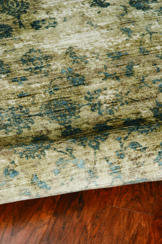 KAS Indulge 805 Sand/Blue Area Rug Corner Image