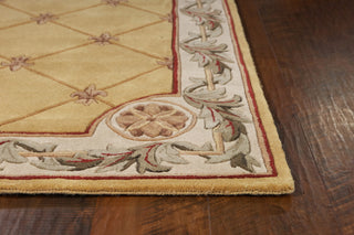 KAS Jewel 0308 Gold Fleur-De-Lis Area Rug Main Image