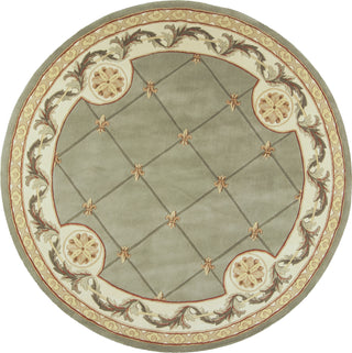 KAS Jewel 0313 Sage Fleur-De-Lis Area Rug Runner Image