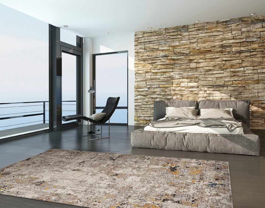 KAS Karina 8251 Silver Lucia Area Rug Lifestyle Image Feature