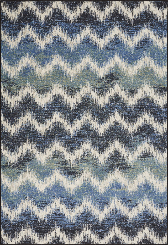 KAS Laguna 7631 Shades of Blue Chevron Area Rug main image