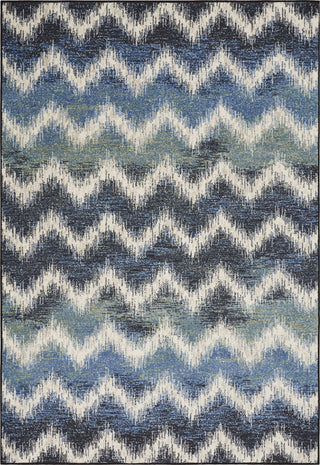 KAS Laguna 7631 Shades of Blue Chevron Area Rug main image