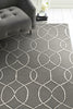 KAS Libby Langdon Upton 4303 Charcoal/Snow Groovy Gate Area Rug
