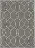 KAS Libby Langdon Upton 4303 Charcoal/Snow Groovy Gate Area Rug main image