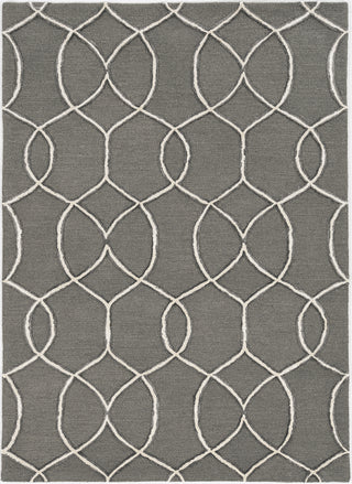 KAS Libby Langdon Upton 4303 Charcoal/Snow Groovy Gate Area Rug main image