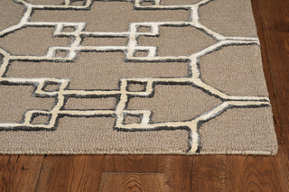 KAS Libby Langdon Upton 4305 Mocha/Ink Asian Trellis Area Rug Main Image