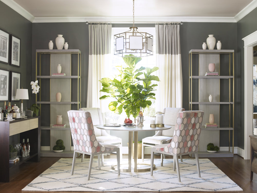 KAS Libby Langdon Upton 4307 Putty/Slate Mod Scape Area Rug Lifestyle Image Feature