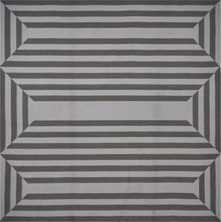 KAS Libby Langdon Hamptons 5220 Charcoal Emerson Area Rug Corner Image