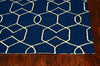 KAS Libby Langdon Hamptons 5230 Navy Area Rug Round Image Feature