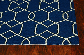 KAS Libby Langdon Hamptons 5230 Navy Area Rug Round Image Feature