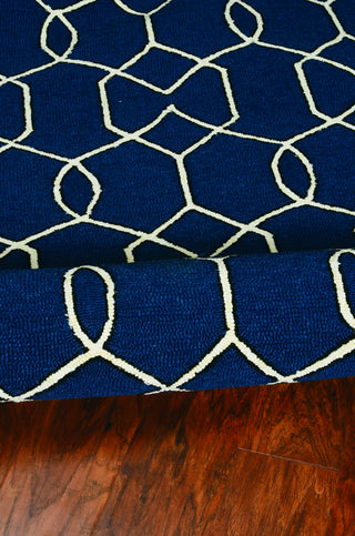 KAS Libby Langdon Hamptons 5230 Navy Area Rug Corner Image