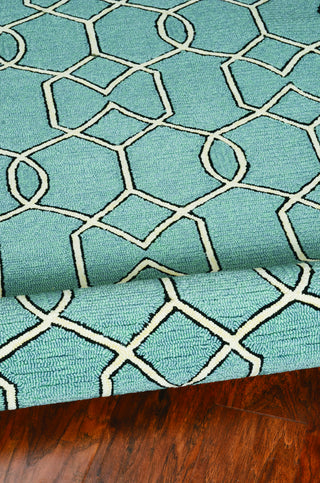 KAS Libby Langdon Hamptons 5232 Spa Area Rug Corner Image