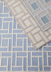 KAS Libby Langdon Soho 5020 Ice Blue Brick By Area Rug Runner Image