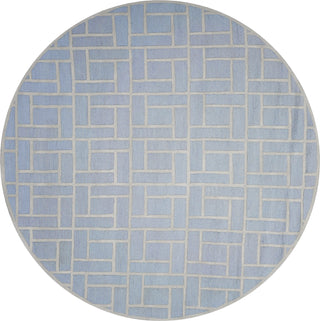 KAS Libby Langdon Soho 5020 Ice Blue Brick By Area Rug Lifestyle Image