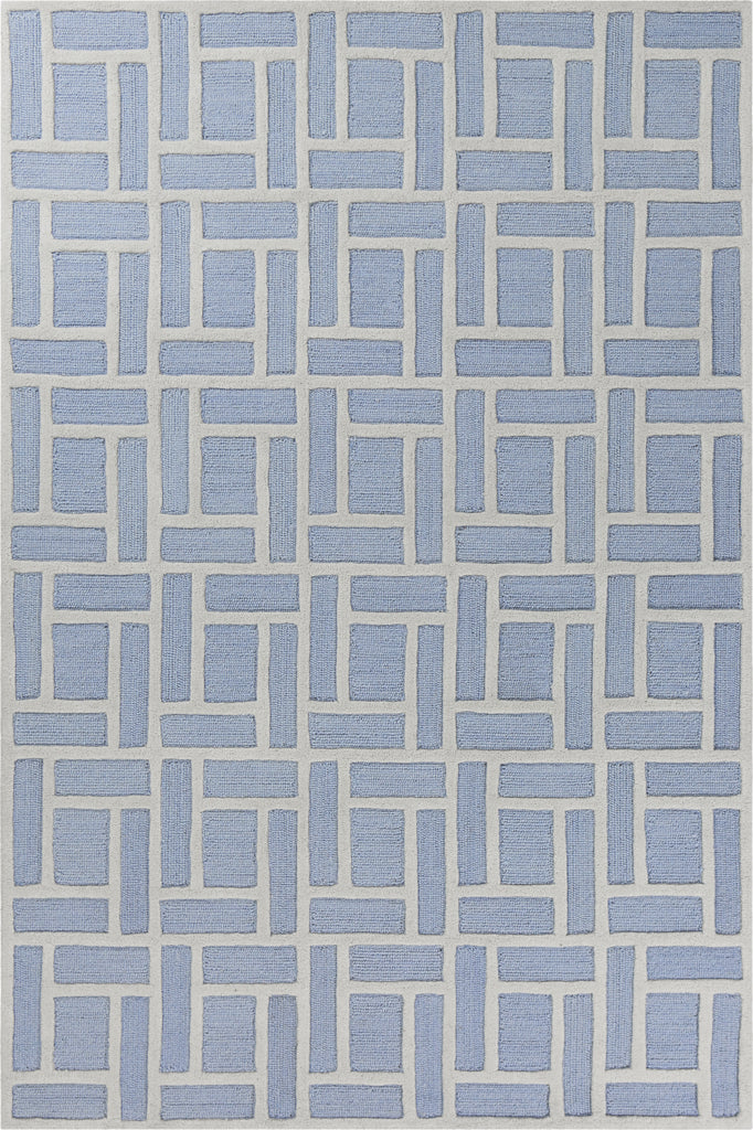 KAS Libby Langdon Soho 5020 Ice Blue Brick By Area Rug main image