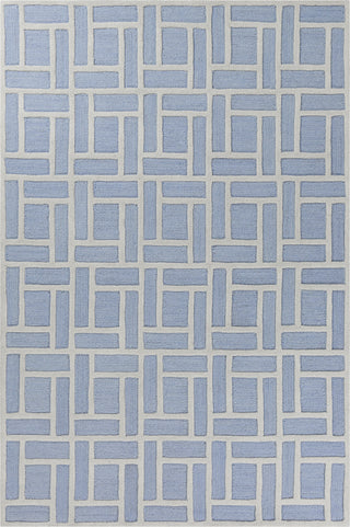 KAS Libby Langdon Soho 5020 Ice Blue Brick By Area Rug main image