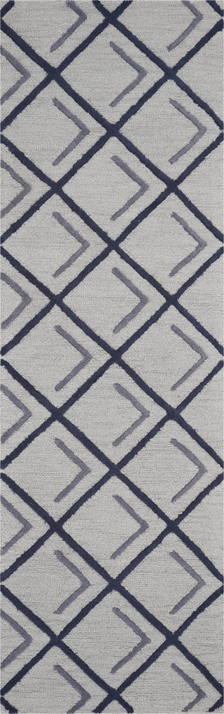 KAS Libby Langdon Soho 5025 Iron/Smoke Cooper Square Area Rug Corner Image