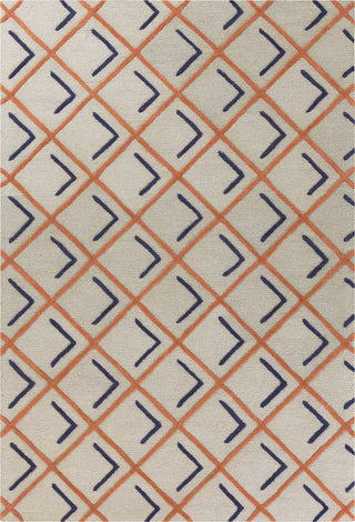 KAS Libby Langdon Soho 5026 Tangerine/Indigo Cooper Square Area Rug main image