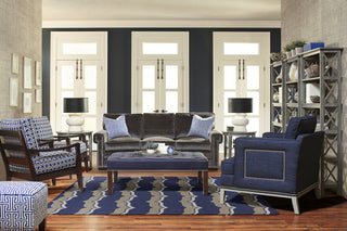 KAS Libby Langdon Soho 5029 Indigo/Pumice Featherstone Area Rug Main Image Feature