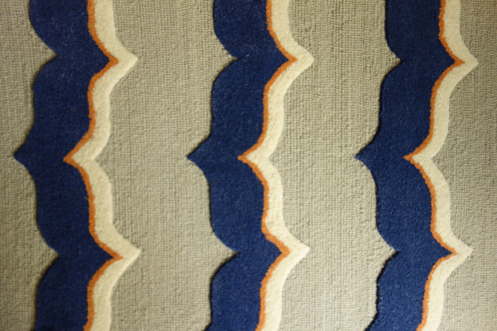 KAS Libby Langdon Soho 5030 Putty/Indigo Featherstone Area Rug main image