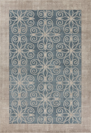 KAS Libby Langdon Winston 5810 Teal Looking Glass Area Rug main image