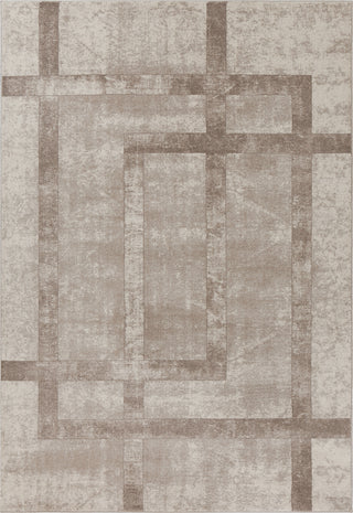 KAS Libby Langdon Winston 5813 Cream Block Border Area Rug main image