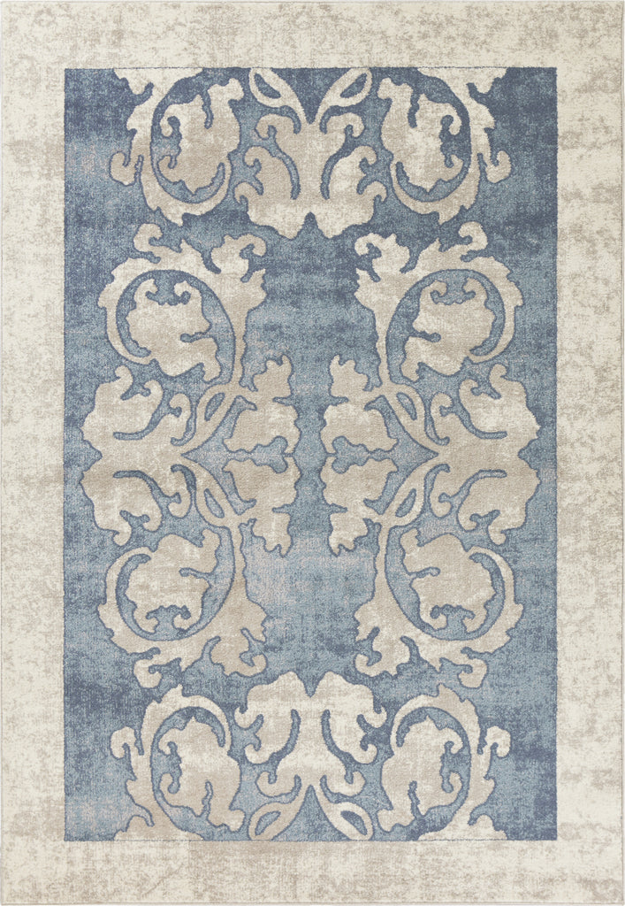 KAS Libby Langdon Winston 5822 Teal Watercolor Batik Area Rug main image