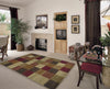 KAS Lifestyles 5426 Beige Squares Area Rug Lifestyle Image Feature