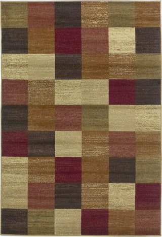 KAS Lifestyles 5426 Beige Squares Area Rug Main Image