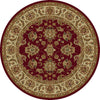 KAS Lifestyles 5431 Red/Ivory Kashan Area Rug Round Image