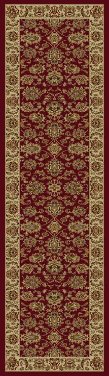 KAS Lifestyles 5431 Red/Ivory Kashan Area Rug Runner Image