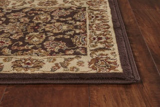 KAS Lifestyles 5432 Mocha/Ivory Kashan Area Rug Lifestyle Image