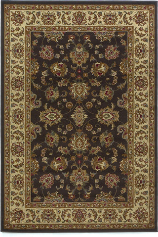 KAS Lifestyles 5432 Mocha/Ivory Kashan Area Rug Main Image