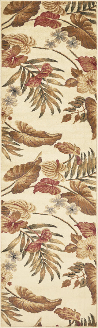 KAS Lifestyles 5459 Ivory Tropical Area Rug Main Image