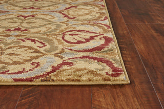 KAS Lifestyles 5466 Gold Firenze Area Rug Corner Image