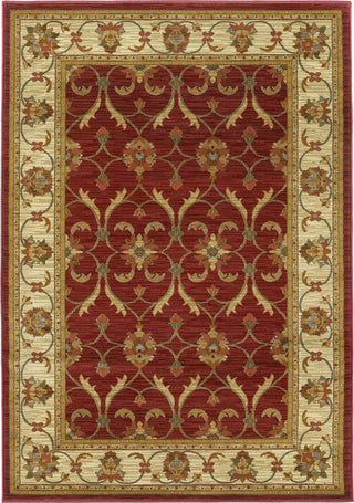 KAS Lifestyles 5468 Red/Ivory Agra Area Rug Main Image