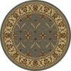KAS Lifestyles 5469 Slate/Ivory Agra Area Rug Round Image