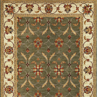 KAS Lifestyles 5470 Green/Ivory Agra Area Rug Lifestyle Image