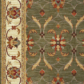 KAS Lifestyles 5470 Green/Ivory Agra Area Rug Lifestyle Image