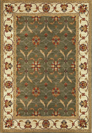 KAS Lifestyles 5470 Green/Ivory Agra Area Rug Main Image