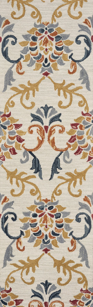 KAS Lisbon 2902 Ivory Serafina Area Rug Corner Image