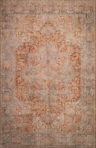 KAS London 4801 Rust Blue Serena Area Rug main image