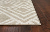 KAS Lucia 2763 Beige Modeme Area Rug Round Image Feature