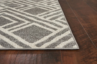 KAS Lucia 2764 Grey Modeme Area Rug Round Image Feature