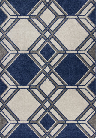 KAS Lucia 2768 Ivory/Denim Grant Area Rug main image