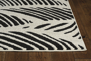 KAS Lucia 2770 Black/White Folia Area Rug